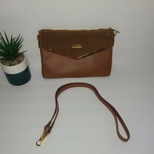 NWOT Joy & Iman Leather Clutch